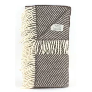 Copperhurst Herringbone Rug Throw Romney Marsh Wool Throws