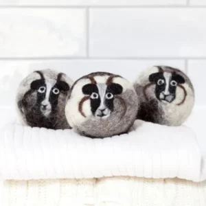 Natural Reusable Wool Tumble Dryer Balls Little Beau Sheep Laundry Care
