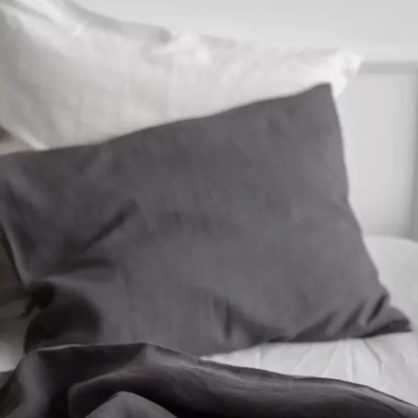 Black Pillow Cover Square Pillow Cases Amour Linen Pillowcases