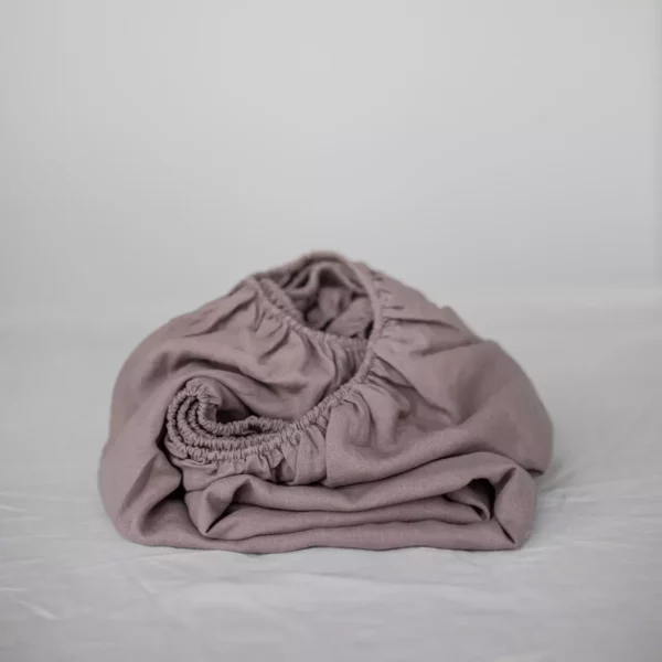 Brown Bed Sheet Fitted Sheet Single Sheet Amour Linen Bedsheets - Image 2