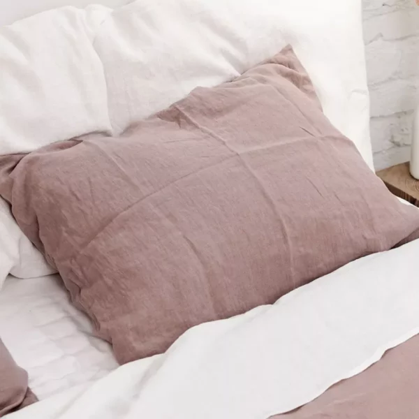 Brown Pillowcase Large Pillow Covers Amour Linen Pillow Cases - Image 2