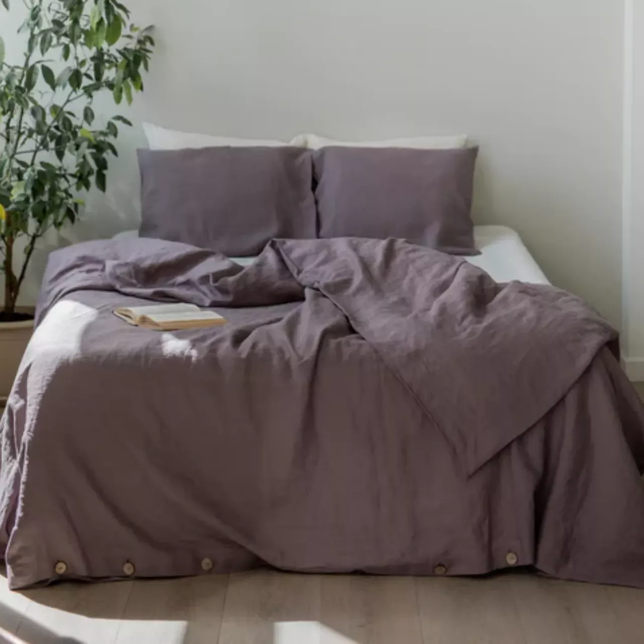 Purple Quilt Cover King Size Duvet Cover Amour Linen Duvet Covers