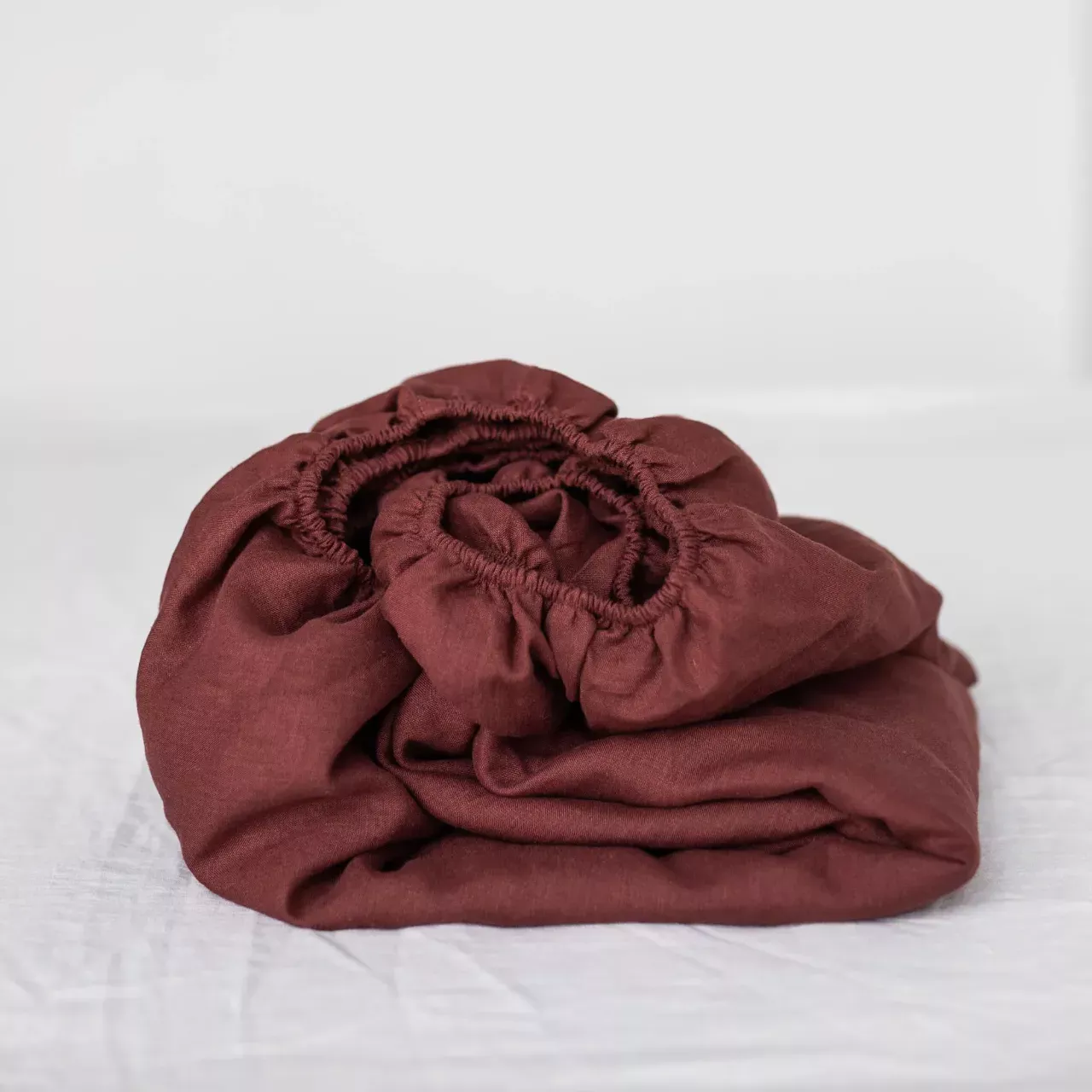 Red Bed Sheet Fitted Sheet Single Sheet Amour Linen Bedsheets