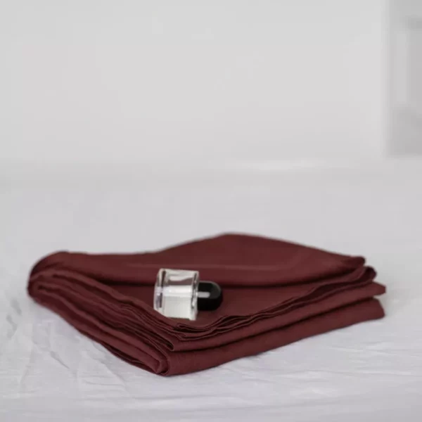 Red Sheet Flat Sheet Single Bed Sheet Amour Linen Bedsheets - Image 2