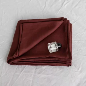 Red Double Sheet Flat Bed Sheet Amour Linen Bedsheets