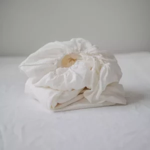 White Bed Sheet Fitted Sheet Single Sheet Amour Linen Bedsheets