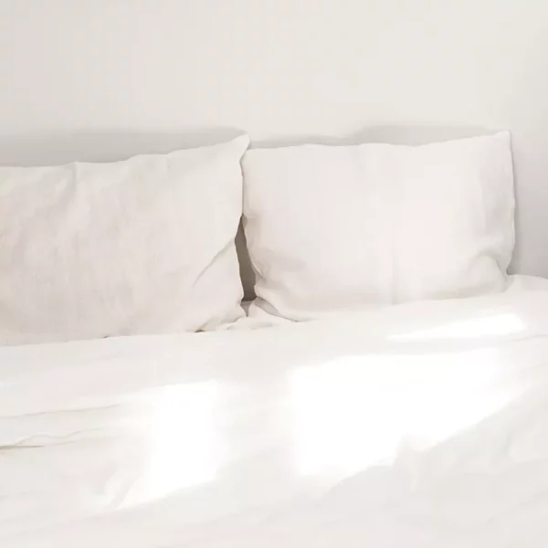 White Pillow Case Standard Pillowcases Amour Linen Pillow Covers - Image 3