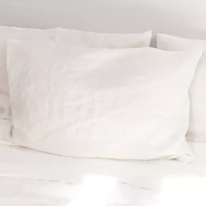 White Pillow Cover Square Pillow Cases Amour Linen Pillowcases