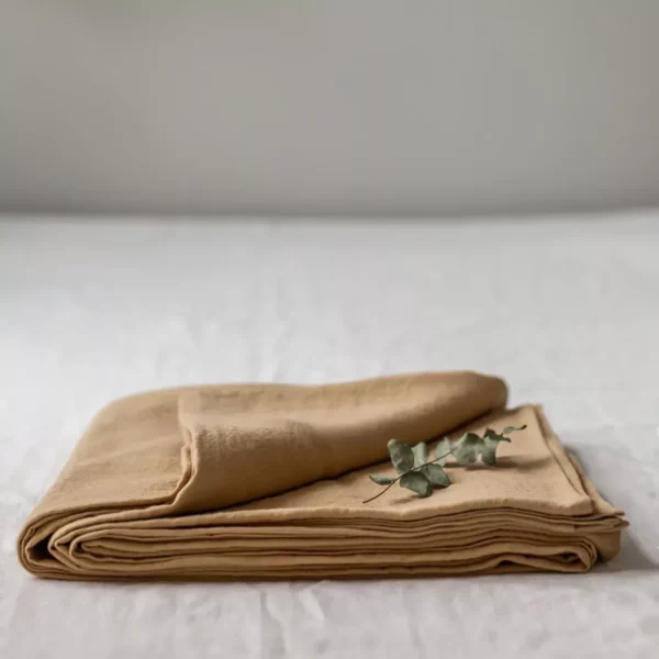 Yellow Sheet Flat Sheet Single Bed Sheet Amour Linen Bedsheets - Image 2