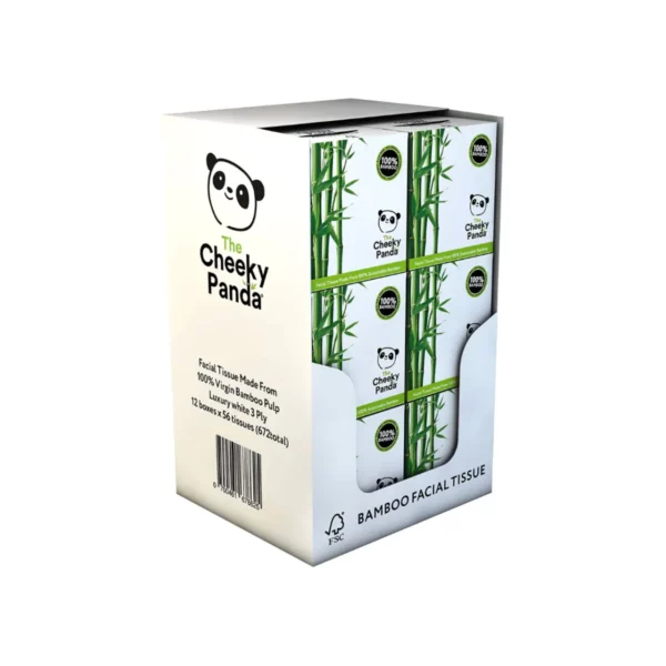 Bamboo Facial Tissues Paper Tissues Pack Cheeky Panda Home Supplies - Image 2