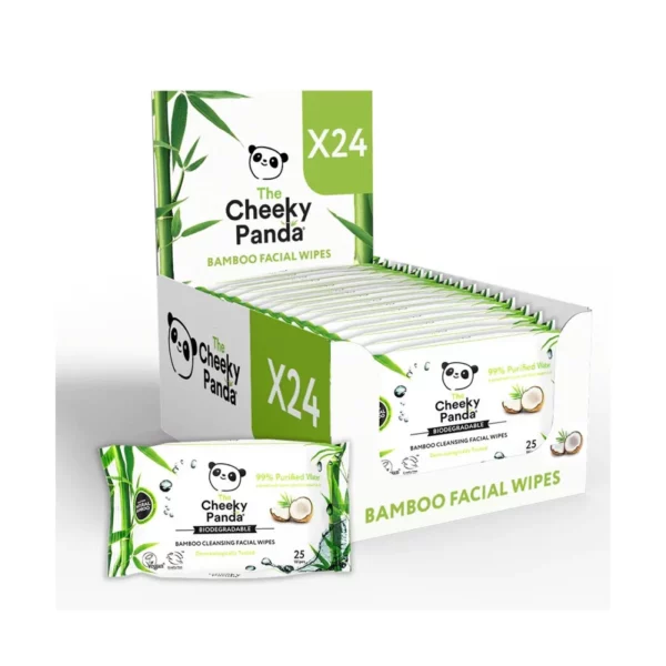 Bamboo Facial Wipes Cleansing Wipes Pack Cheeky Panda Home Supplies - Image 3