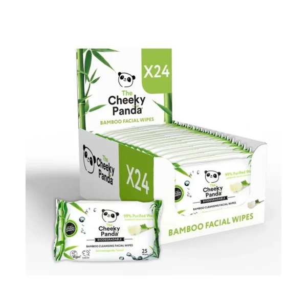 Bamboo Facial Wipes Cleansing Wipes Pack Cheeky Panda Home Supplies - Image 2