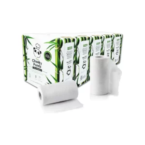 Bamboo Kitchen Paper Rolls 2 Tissue Rolls Pack Cheeky Panda Home Supplies