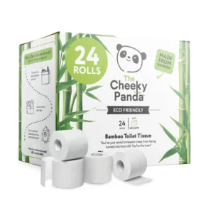 Bamboo Toilet Paper Rolls 24 Tissue Rolls Pack Cheeky Panda Home Supplies