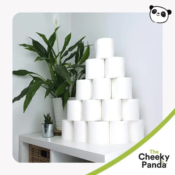 Bamboo Toilet Rolls Single Paper Rolls Cheeky Panda Home Supplies - Image 2