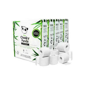 Bamboo Toilet Tissue Rolls 9 Paper Rolls Pack Cheeky Panda Home Supplies