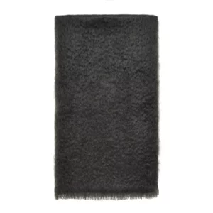 Black Mohair Throw Blanket Bronte Moon Wool Blankets