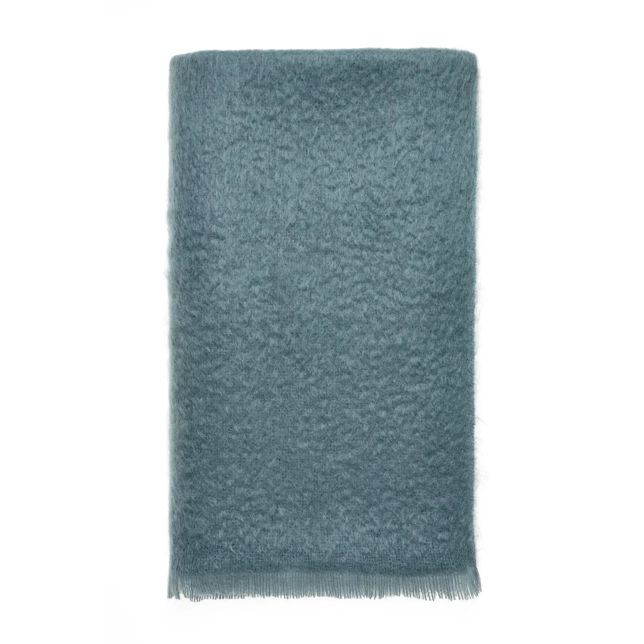 Blue Mohair Throw Blanket Bronte Moon Wool Blankets White Motive