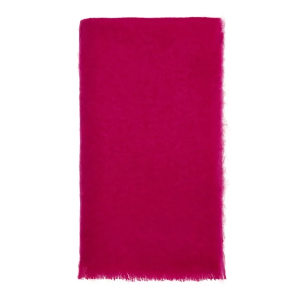 Pink Mohair Throw Blanket Bronte Moon Wool Blankets