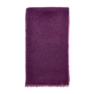 Purple Mohair Throw Blanket Bronte Moon Wool Blankets