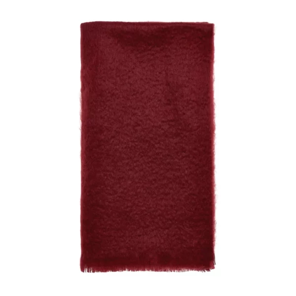 Red Mohair Throw Blanket Bronte Moon Wool Blankets