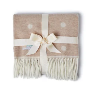 Baby Blanket Girls Spot Neutral Blanket Tweedmill Childrens Merino Throws