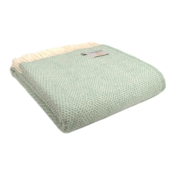Beehive Wool Throw Blanket Tweedmill Wool Bed Throws - Image 5