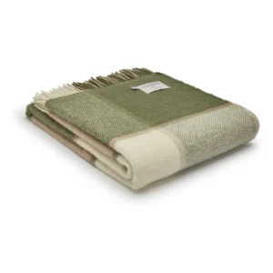 Block Check Knee Blanket Tweedmill Wool Bed Throws