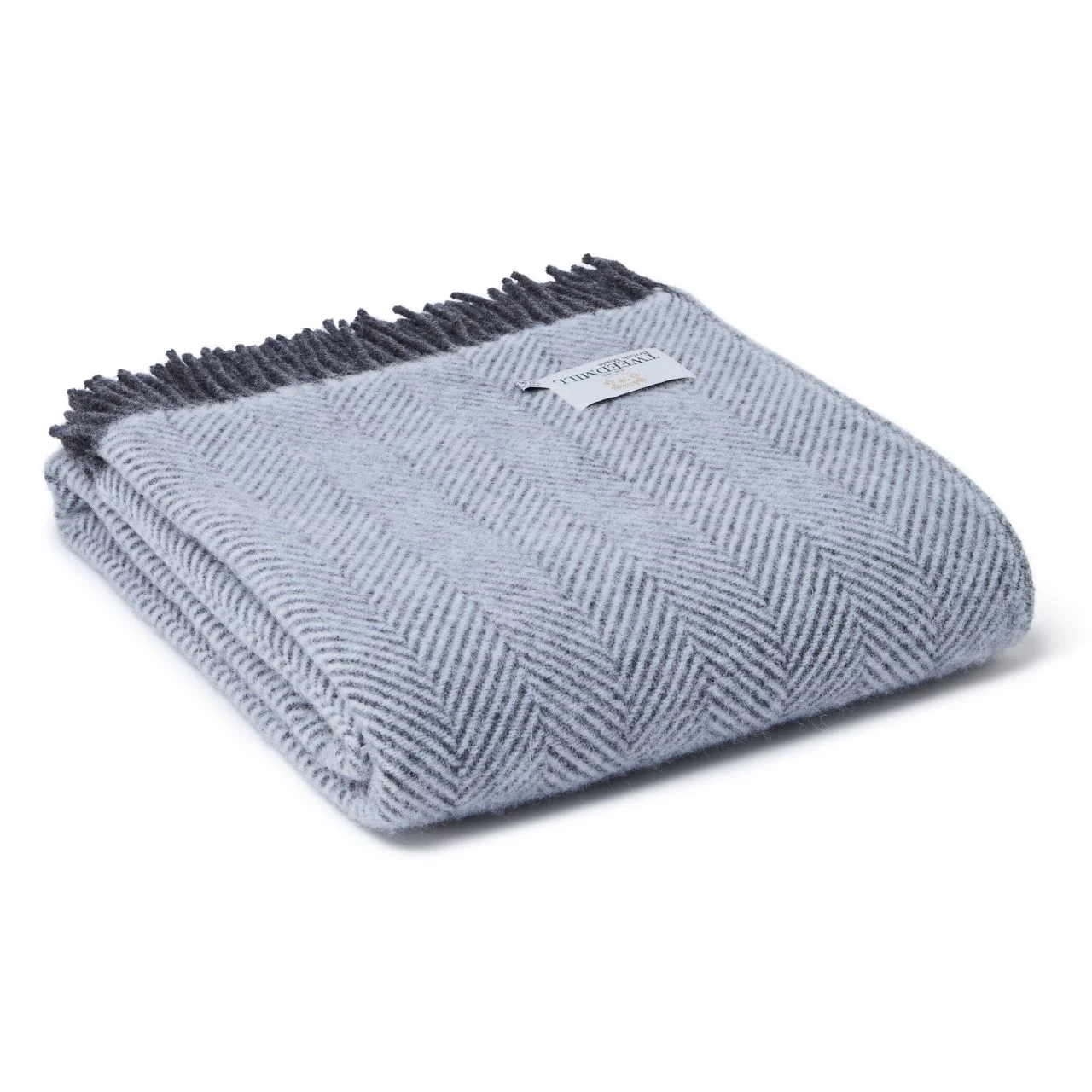 Herringbone Wool Throw Blanket Tweedmill Wool Bed Throws - Image 12