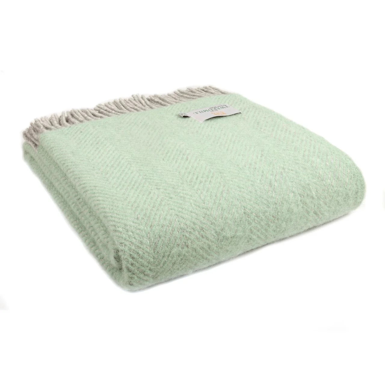 Herringbone Wool Throw Blanket Tweedmill Wool Bed Throws - Image 11