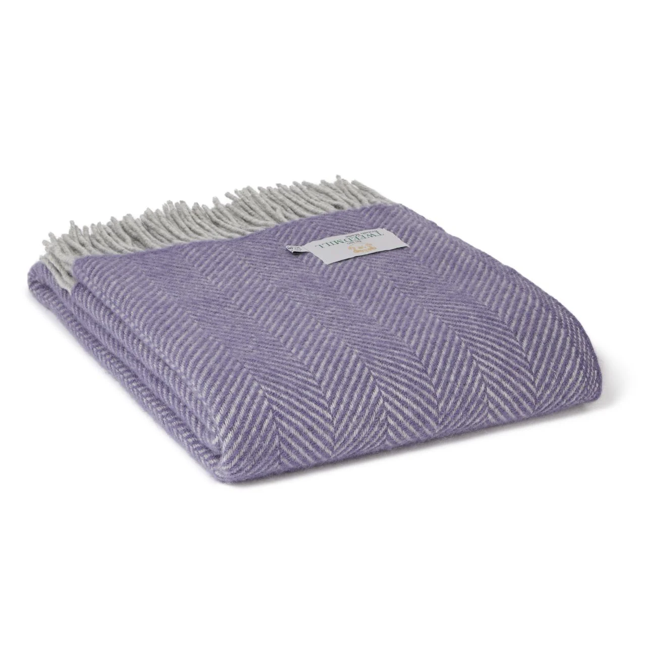 Herringbone Wool Throw Blanket Tweedmill Wool Bed Throws - Image 13