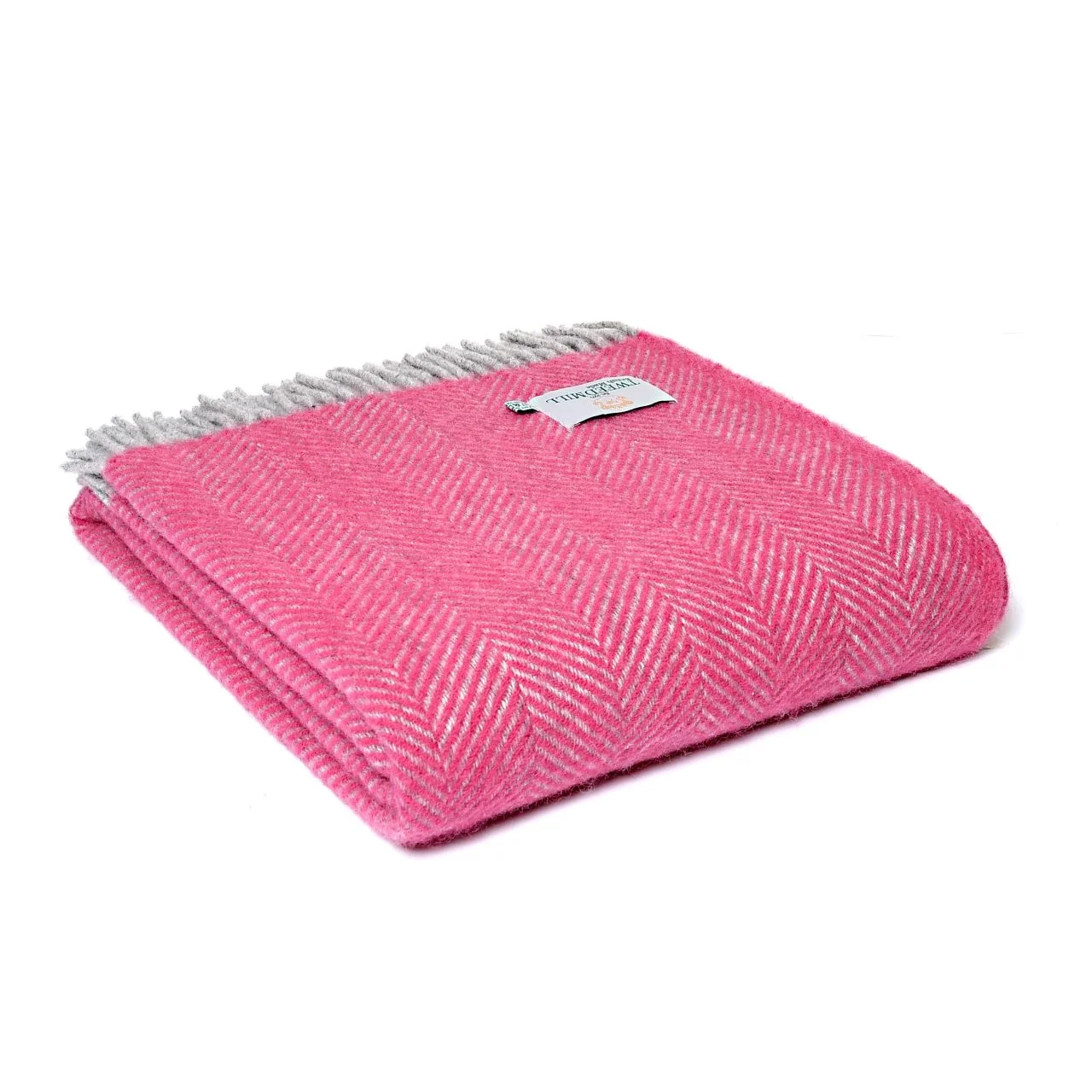 Herringbone Wool Throw Blanket Tweedmill Wool Bed Throws - Image 5