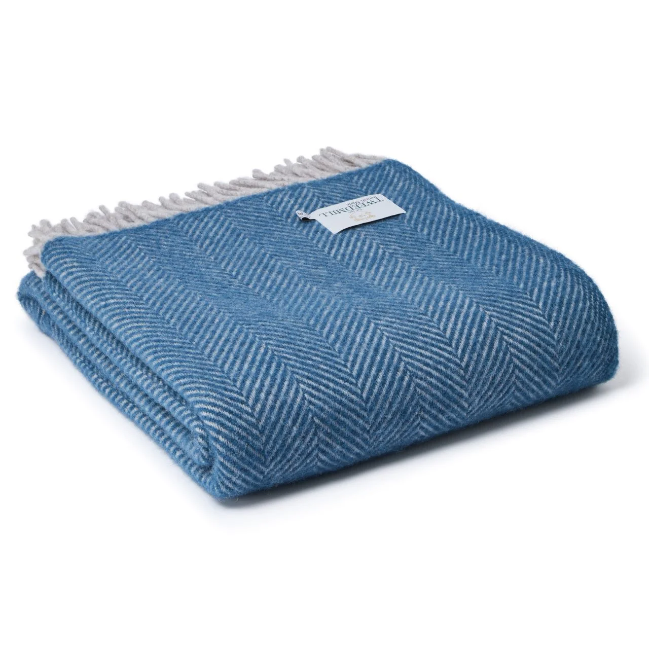 Herringbone Wool Throw Blanket Tweedmill Wool Bed Throws - Image 14