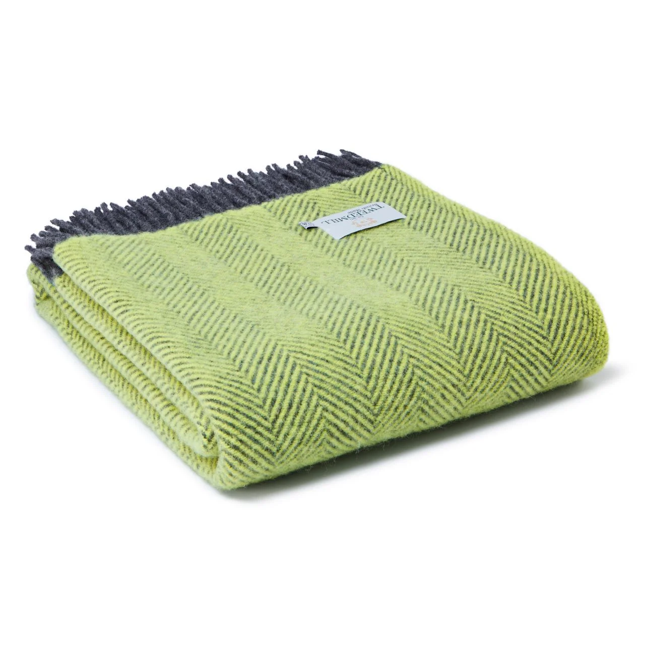 Herringbone Wool Throw Blanket Tweedmill Wool Bed Throws - Image 10