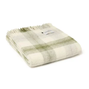 Meadow Check Knee Blanket Tweedmill Wool Bed Throws